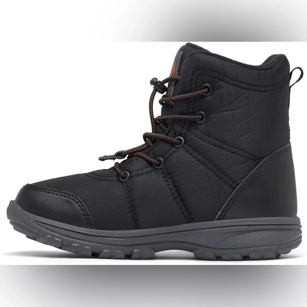 Columbia Kids Black and Gray Waterproof Winter Boot